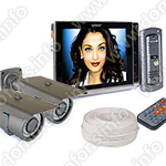 Комплект видеодомофона EPLUTUS EP-2291 с уличными камерами KDM-6215G